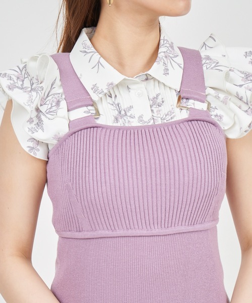 「ROYAL PARTY」 サロペットスカート FREE パープル レディース_画像3