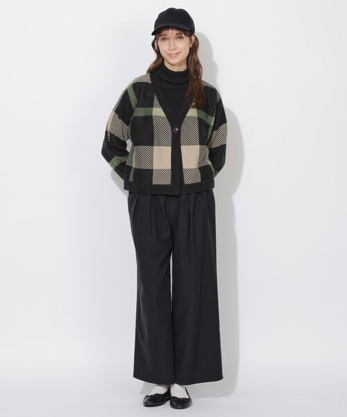 CB CRESTBRIDGE カーディガン クレストブリッジビッグチェック