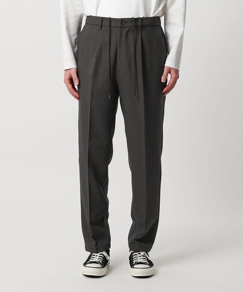 A DAY IN THE LIFE スラックス ウールライク ドビー ワンプリーツ