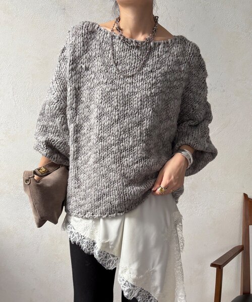 DouDou（ドゥドゥ） ニット セーター ローゲージニット レディース