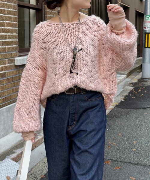 DouDou（ドゥドゥ） ニット セーター ローゲージニット レディース