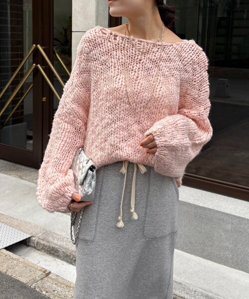 DouDou（ドゥドゥ） ニット セーター ローゲージニット レディース