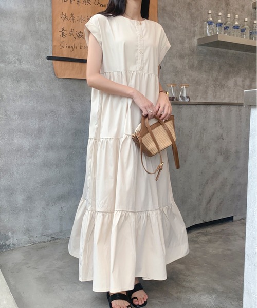 「emi+」 半袖ワンピース M ブラック レディース_画像2