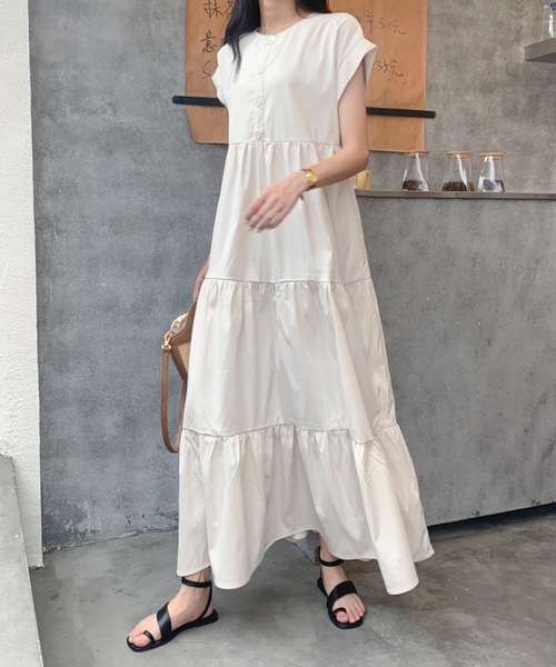 「emi+」 半袖ワンピース M ブラック レディース_画像3