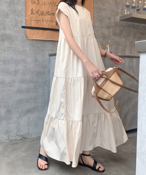 「emi+」 半袖ワンピース M ブラック レディース_画像4