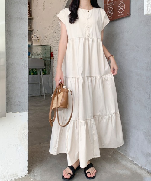 「emi+」 半袖ワンピース M ブラック レディース_画像7