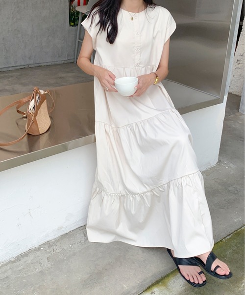 「emi+」 半袖ワンピース M ブラック レディース_画像8