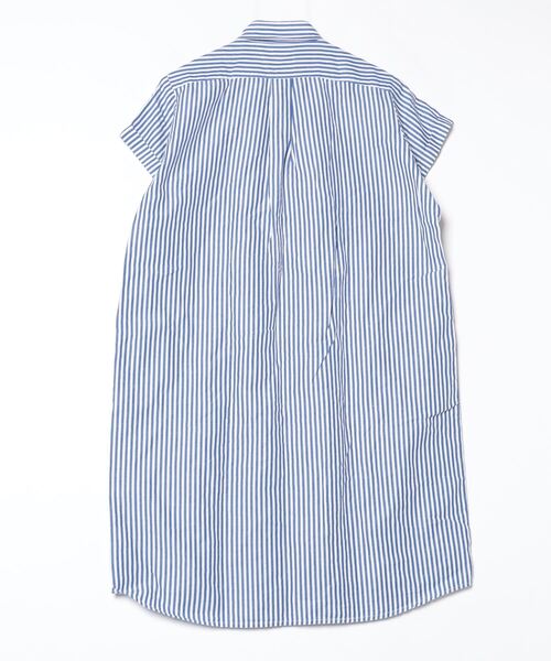 「GYMPHLEX」 半袖ワンピース 14 ブルー レディース_画像2