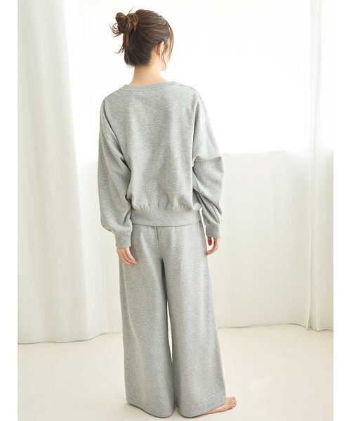 SNIDEL  スウェットルームウェア SNIDEL HOME パジャマ ルームウェア スウェットロングパンツ
