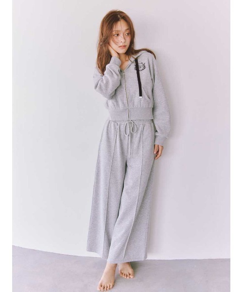 【送料無料】 スナイデルホーム スウェットロングパンツ SNIDEL  パジャマ ルームウェア SNIDEL HOME パジャマ ルームウェア スウェットロングパンツ