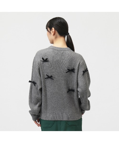 Jack Bunny!!（ジャックバニー） ニット セーター 7G2PLY 袋編みリボン