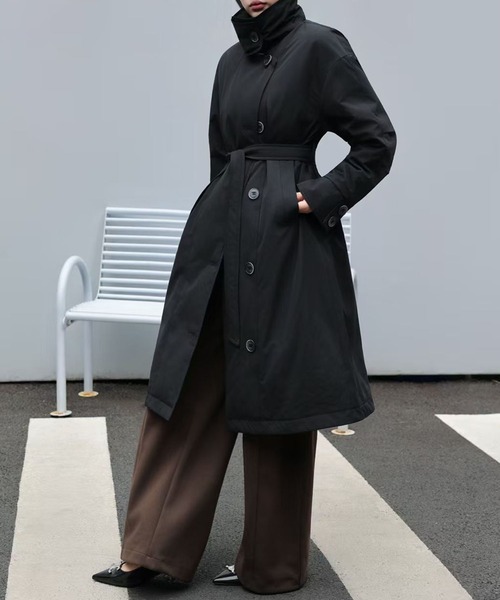 aimoha（アイモハ） ダウンコート ダウンジャケット ベルト付きロング