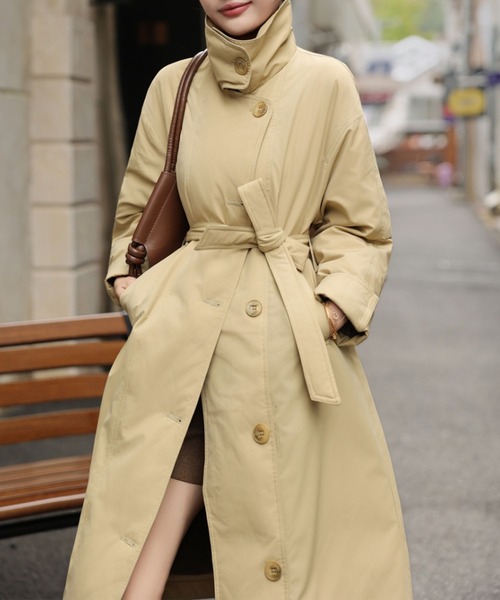 aimoha（アイモハ） ダウンコート ダウンジャケット ベルト付きロング