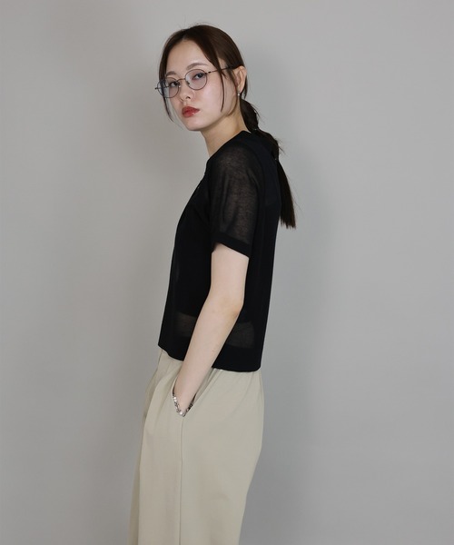 「J by blue」 半袖ポロシャツ MEDIUM ブラウン レディース_画像5