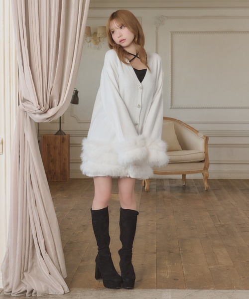 極美品✨フォクシー ビジューボタン 定価4.9万 春夏に◎ボレロ カーディガン wine-king_2777100000071774