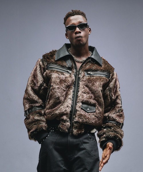 ANDER HUNK アンダーハンクレザーフライトジャケット　lサイズ ANDER HUNK アンダーハンクレザーフライトジャケット ANDER HUNK