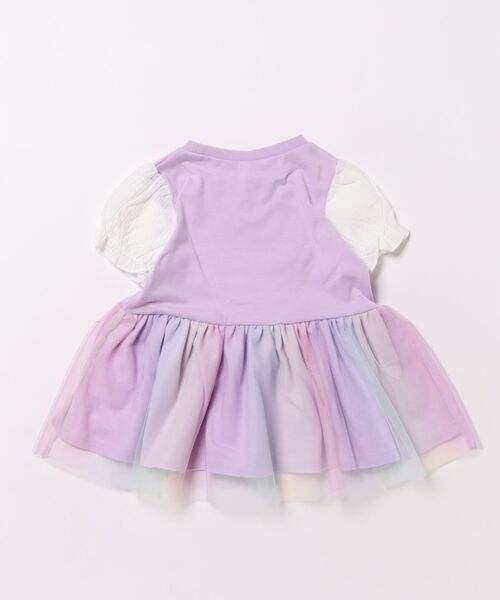ティニピン×475 チュニック 裾チュール 天竺 しなこコラボ キッズ 子供