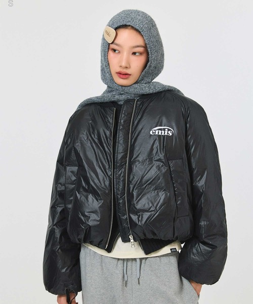 emis ダウンコート ダウンジャケット PADDED BOMBER JACKET レディース 