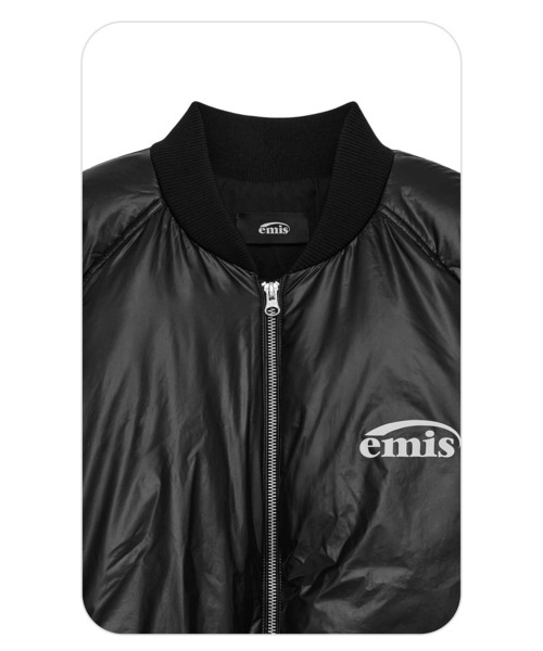 emis ダウンコート ダウンジャケット PADDED BOMBER JACKET レディース 