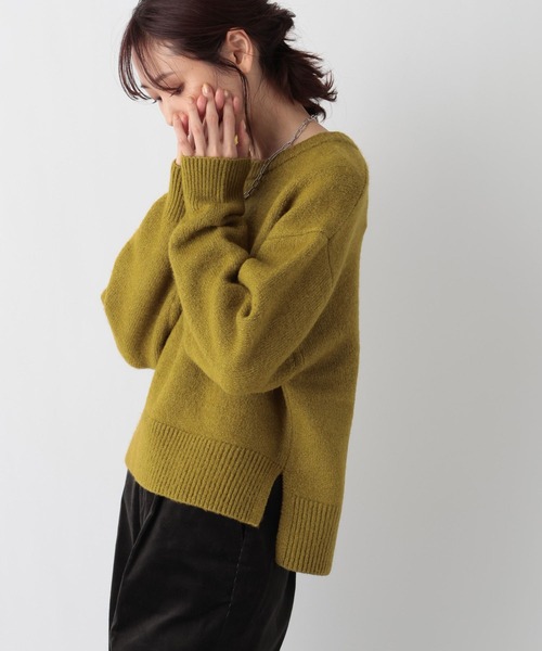 「GLOBAL WORK」 長袖ニット SHORT ブラック レディース_画像5