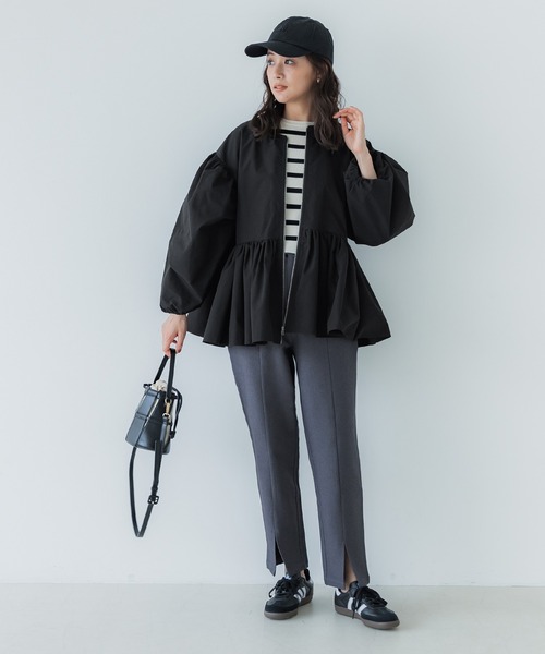 「coca（coca）」 ブルゾン L ブラック レディース_画像7