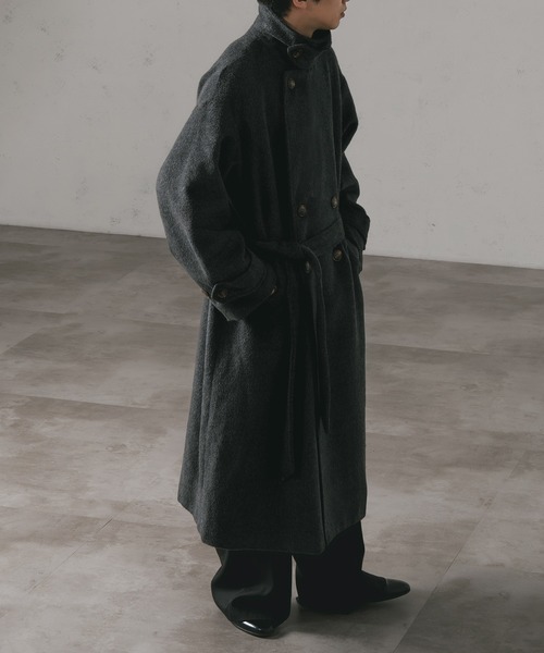 「epnok」 チェスターコート LARGE グリーン メンズ_画像7