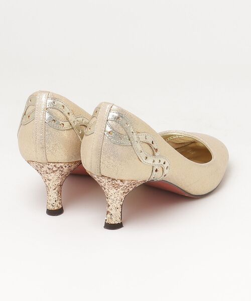 「PEPITA D'ORO」 パンプス 22cm ゴールド レディース_画像2