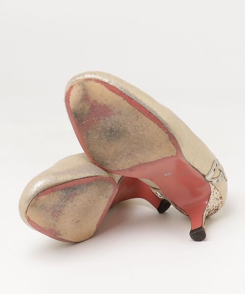 「PEPITA D'ORO」 パンプス 22cm ゴールド レディース_画像3