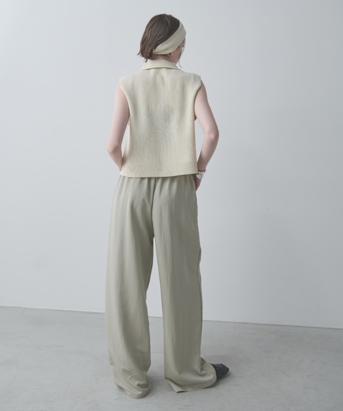 「Aunt Marie's」 ニットベスト FREE アイボリー レディース_画像2