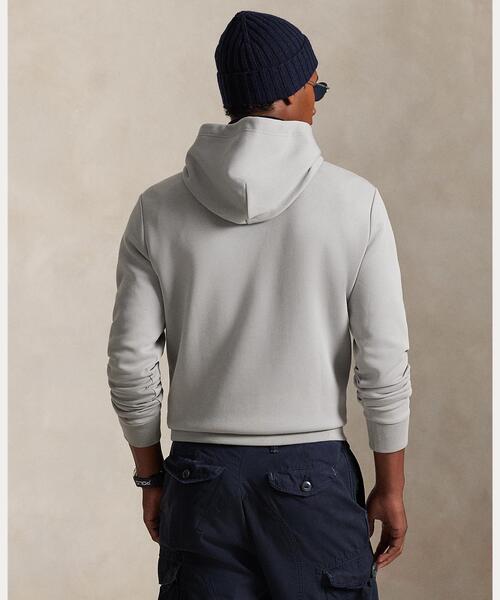 ポロ　ラルフローレン ダブルニットパーカー フーディ グレー メンズ L POLO RALPH LAUREN（ポロ・ラルフローレン） パーカー ロゴ ダブル