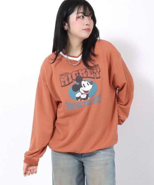 ディズニー　トレーナー Disney（ディズニー） トレーナー スウェット サガラ刺繍・ワッペン