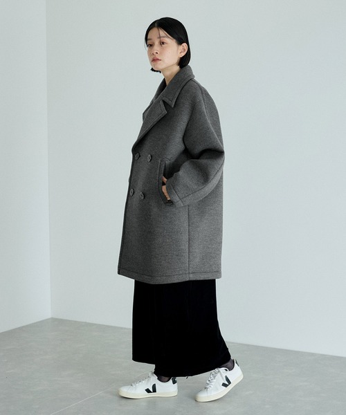 ADAM ET ROPE'（アダムエロペ） ピーコート FREE チャコールグレー
