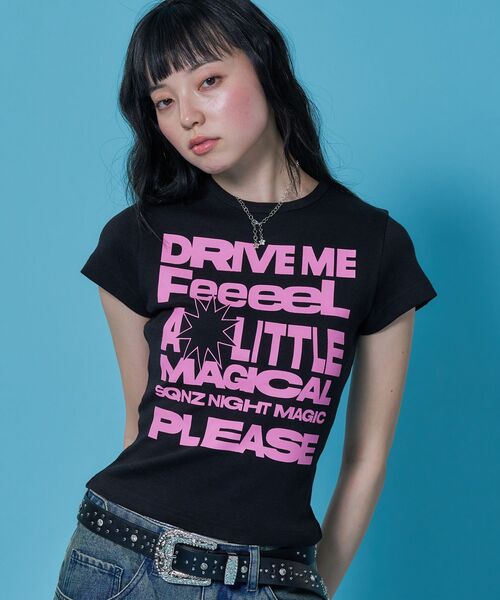 SEQUENZE tシャツ WEB限定 / メッセージプリント /ビックロゴ
