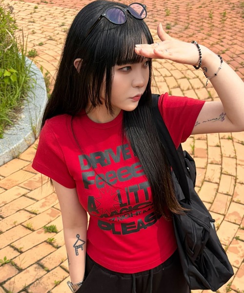 SEQUENZE tシャツ WEB限定 / メッセージプリント /ビックロゴ