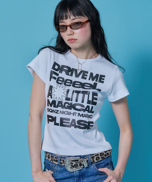 SEQUENZE tシャツ WEB限定 / メッセージプリント /ビックロゴ