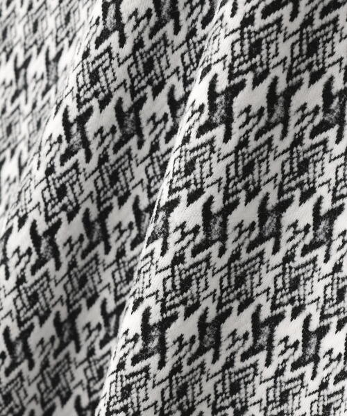 tシャツ 幾何柄起毛ジャガード レディース_11