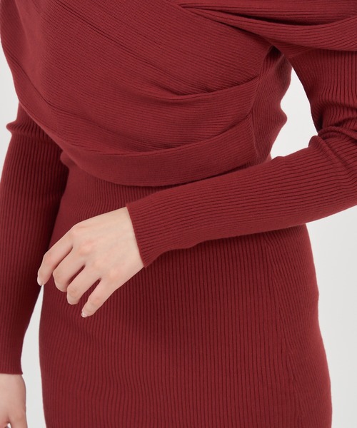 「ROYAL PARTY」 長袖ワンピース FREE ブラック レディース_画像4