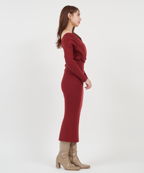 「ROYAL PARTY」 長袖ワンピース FREE ブラック レディース_画像7