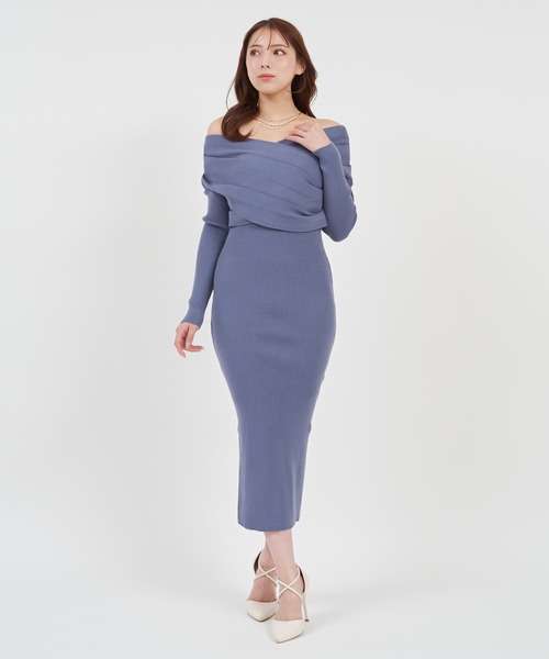 「ROYAL PARTY」 長袖ワンピース FREE ブラック レディース_画像9