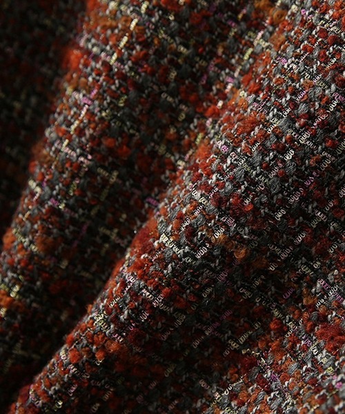 「BANICO」 ノーカラージャケット SMALL レッド レディース_画像9