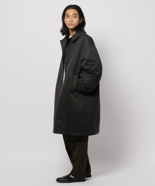niko and…（ニコアンド） ステンカラーコート LARGE ブラック メンズ