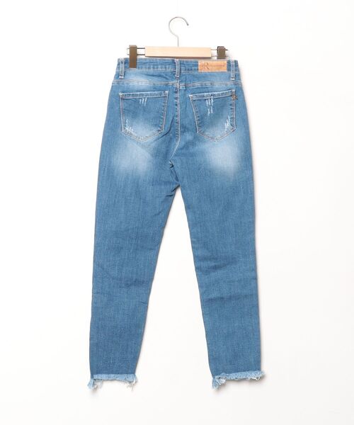 「RINASCIMENTO」 スキニーデニムパンツ S ブルー レディース_画像2