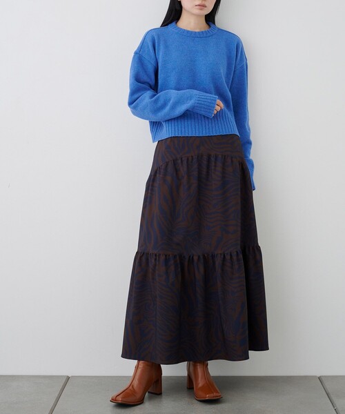 「CITY TOKYO」 長袖ニット FREE ブラック レディース_画像2