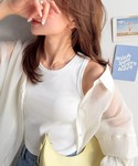 タンクトップ ノースリーブ 一枚で心地よく、き...の詳細画像1