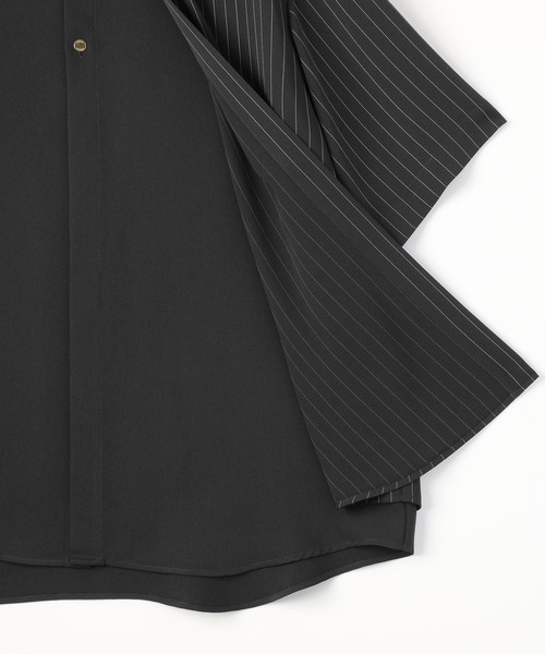 CULLNI（クルニ） シャツ Double Cloth Layered Bi-Color Short Sleeve