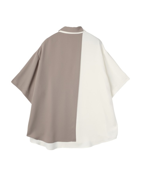 CULLNI（クルニ） シャツ Double Cloth Layered Bi-Color Short Sleeve
