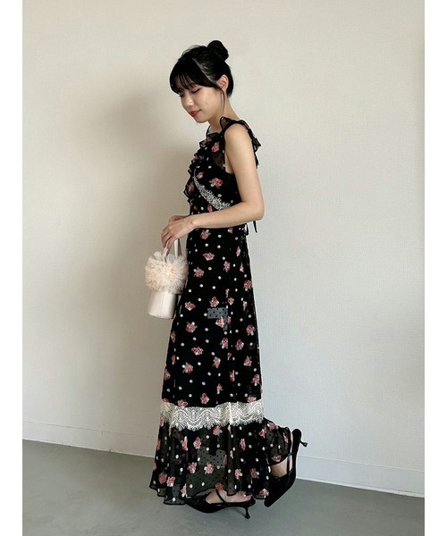 「LILY BROWN」 ノースリーブワンピース 0 ブラウン レディースの画像
