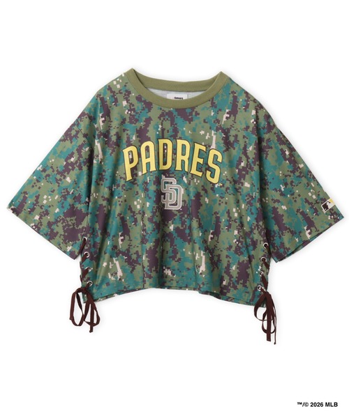 MLB tシャツ 半袖 atmos pink x MLB Lace-up T-shirt / アトモス
