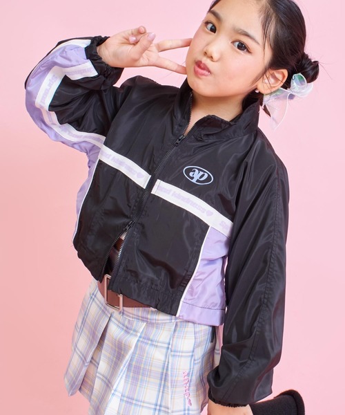 ANAP kids（アナップキッズ） ブルゾン アウター 配色クロップドシャカ