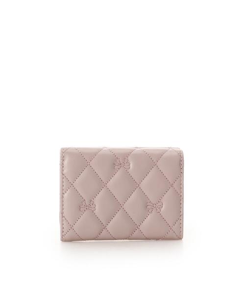 Samantha Thavasa Petit Choice リボンキルト ミニ財布 レディース オフホワイト